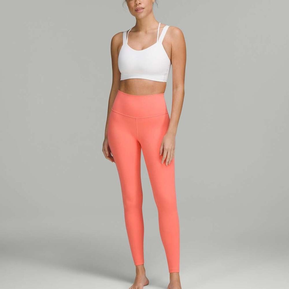 Lululemon Align High Rise Pant 28” Nulu Raspberry Cream Size 8‎ - Picture 2 of 16